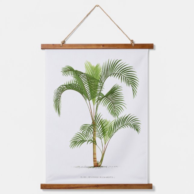 Palm Print -Pieter Joseph de Pannemaeker 1832-1904 Hanging Tapestry (Front)