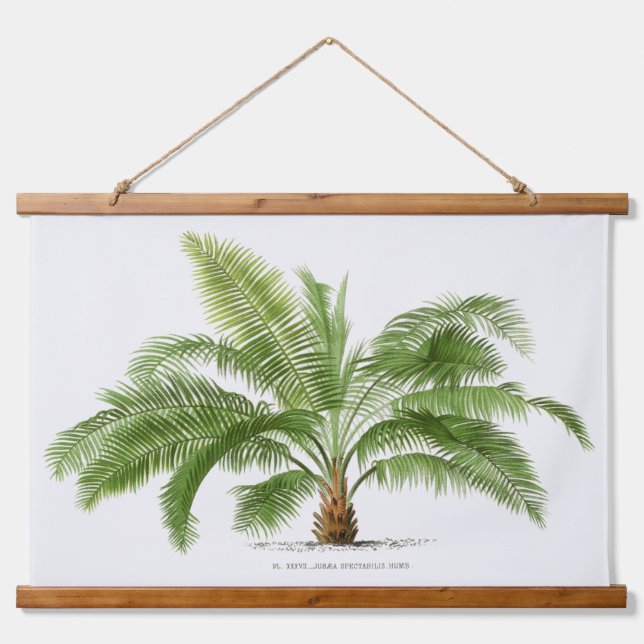 Palm Print -Pieter Joseph de Pannemaeker 1832-1904 Hanging Tapestry (Front)