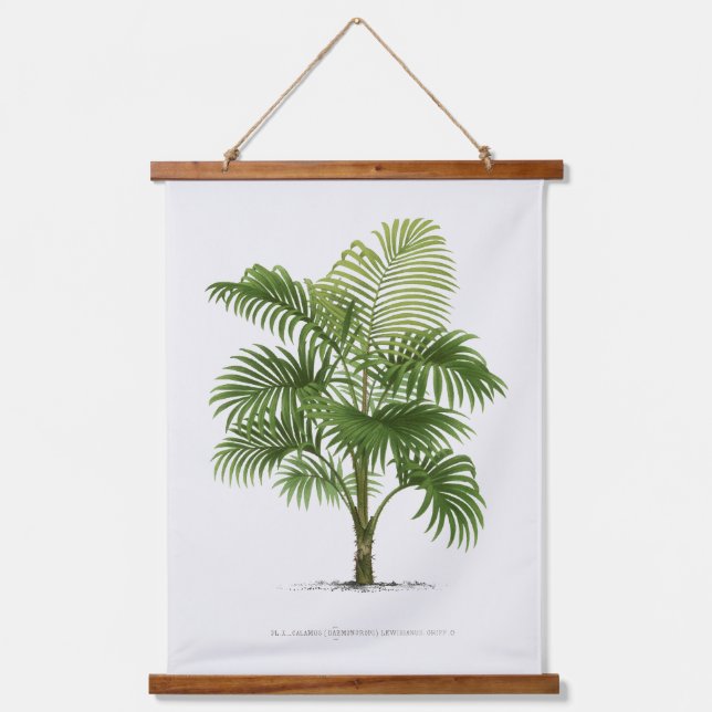 Palm Print -Pieter Joseph de Pannemaeker 1832-1904 Hanging Tapestry (Front)