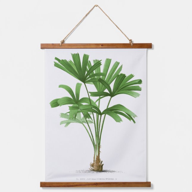Palm Print -Pieter Joseph de Pannemaeker 1832-1904 Hanging Tapestry (Front)