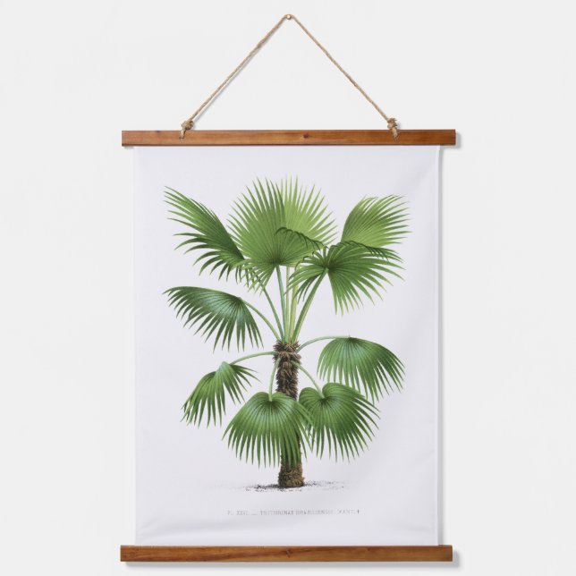 Palm Print -Pieter Joseph de Pannemaeker 1832-1904 Hanging Tapestry (Front)