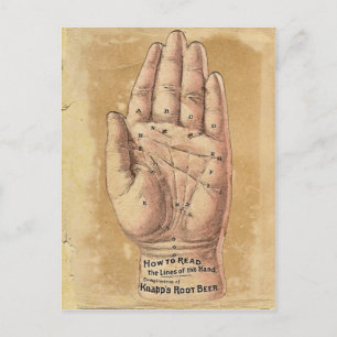 Palm Reading Postcard