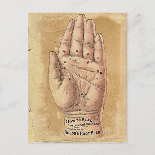 Palm Reading Postcard (Front)