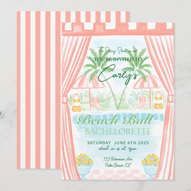 Palm Royale Invitation (Front/Back)