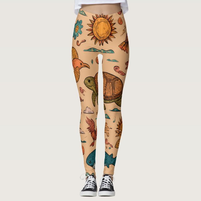 Palm & Sand Leggings Gift (Front)