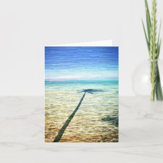 "Palm Shadow" Greeting Card