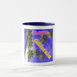 "Palm Sky: I LOVE California 1" Cup