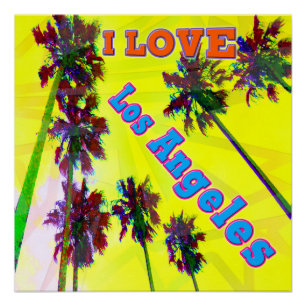 "Palm Sky: I LOVE Los Angeles 2" Poster