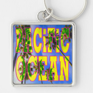 "Palm Sky: Pacific Ocean" Keychain