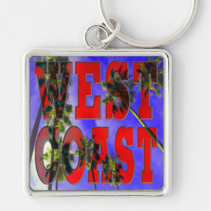"Palm Sky: West Coast" Keychain