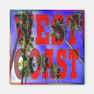 "Palm Sky: West Coast" Magnet