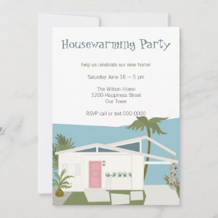 Palm Spring House Invitation