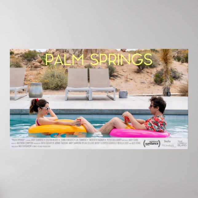 Palm Springs 2020 Film Poster (Front)