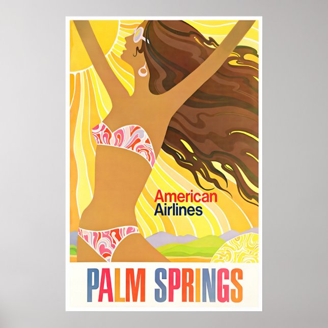 Palm Springs Art California Print American Travel (Front)