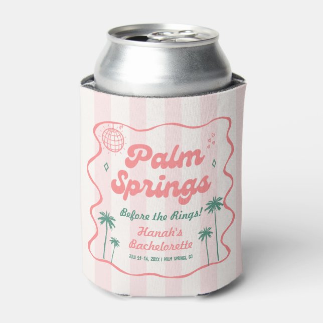 Palm Springs Bachelorette  Can Cooler (Can Front)
