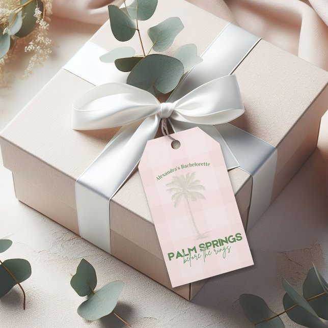 Palm Springs Bachelorette  Gift Tags (Creator Uploaded)