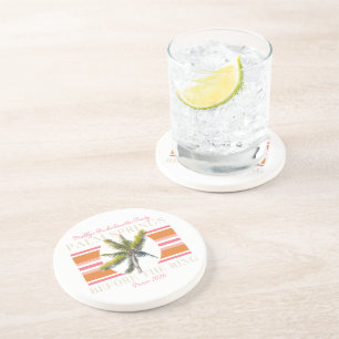 Palm Springs Before the Ring – Retro Bachelorette Coaster