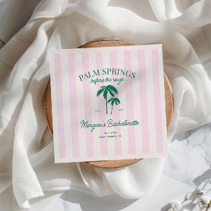 Palm Springs Before The Rings Bachelorette Napkin