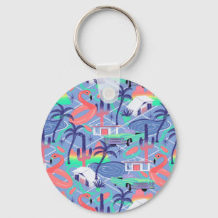 Palm Springs blus Key Ring