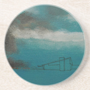 Palm Springs Brush Fire Fantasy Dinner Plate Coaster