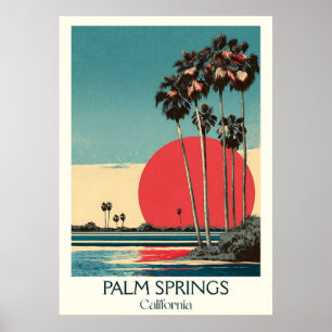 Palm Springs California Art Print   Mid-Century 