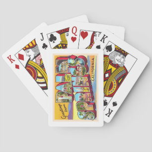 Palm Springs California CA Large Letter Postcard Playing Cards