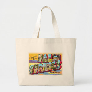 Palm Springs California CA Large Letter Postcard Tote Bag