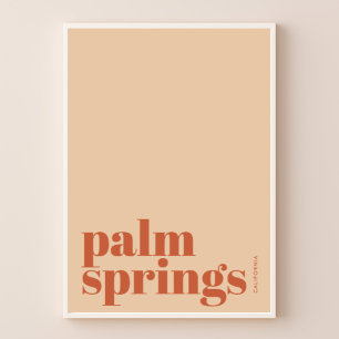 Palm Springs California desert city Poster