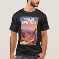 Palm Springs California Illustration Travel Art