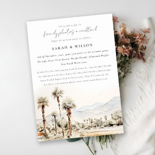 Palm Springs California Landscape Post Wedding Invitation