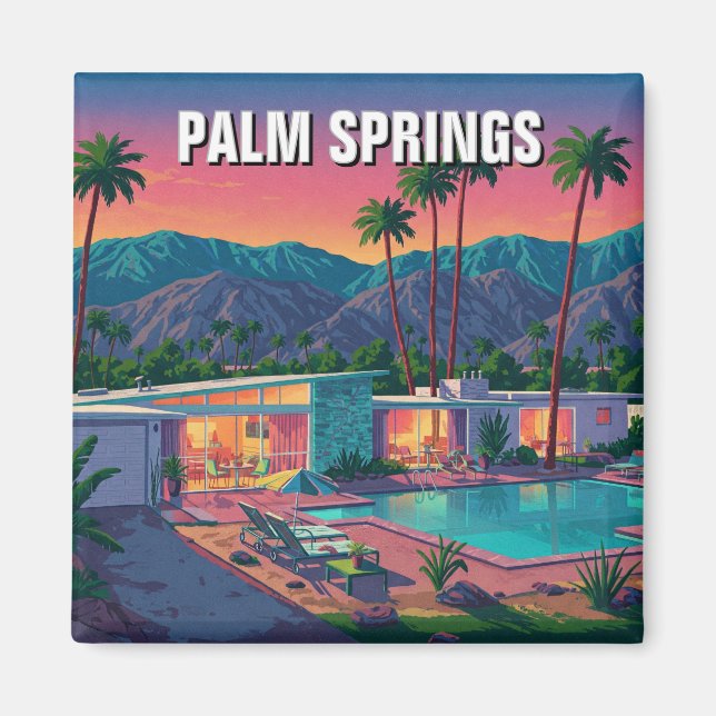 Palm Springs California Magnet (Front)