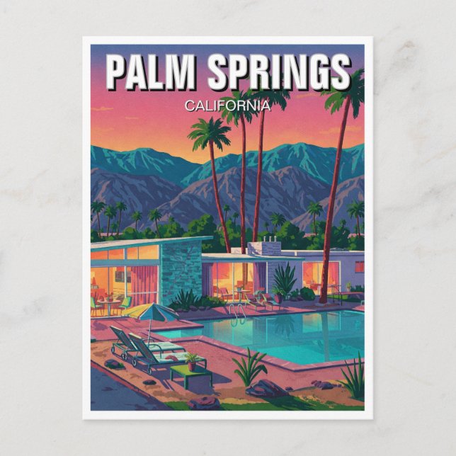Palm Springs California Postcard (Front)