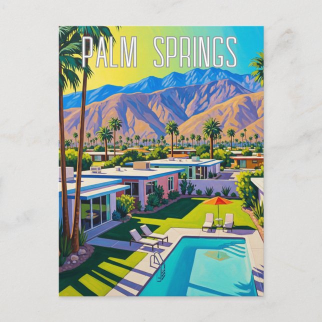 Palm Springs California Postcard (Front)