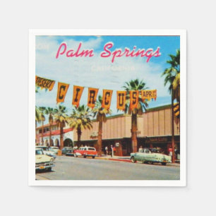 Palm Springs, California, vintage, Napkin