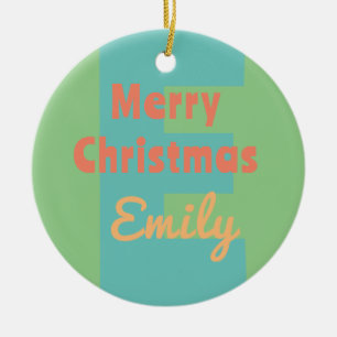 Palm Springs custom Christmas Ornament – pastel