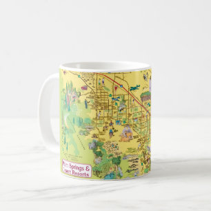 Palm Springs - Desert Resorts Map Mug