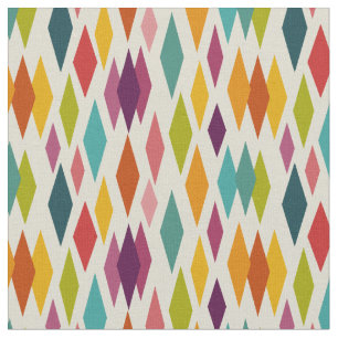 Palm Springs Diamonds Midcentury Modern Pattern Fabric