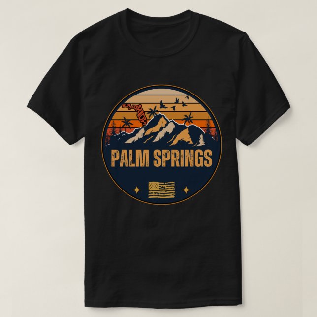 Palm Springs, Florida  T-Shirt (Design Front)