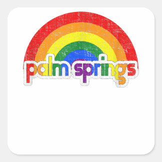 Palm Springs Gay Pride Support  Square Sticker