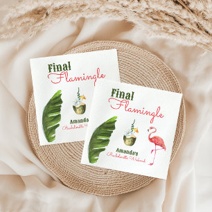 Palm Springs Last Flamingle Bachelorette Party Napkin