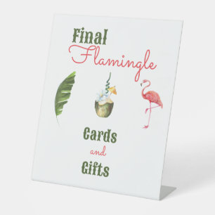 Palm Springs Last Flamingle Bachelorette Party Pedestal Sign