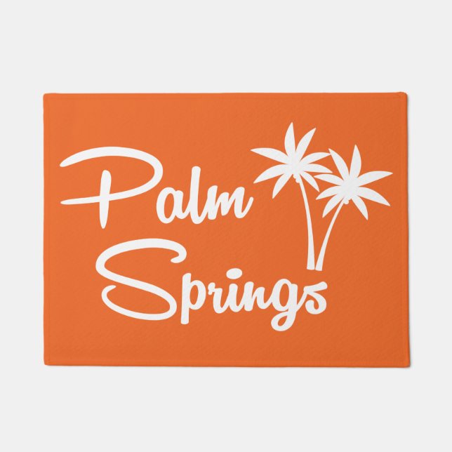 Palm Springs Mid Century Modern Door Mat (Front)