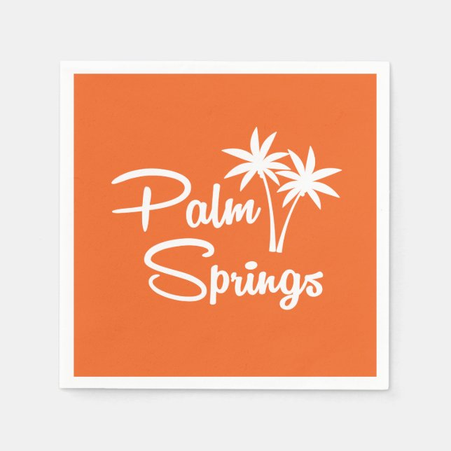Palm Springs Mid Century Modern Paper Napkins (Front)