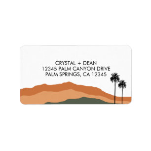 Palm Springs Modern Address Labels (tan/olive)