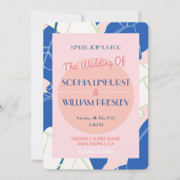 Palm Springs Paradise Modern Wedding Invitation