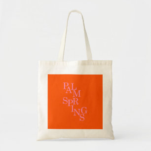 Palm Springs Pink And Blue Tote Bag