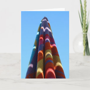 Palm Springs Pool Towel Christmas Tree Holiday Card