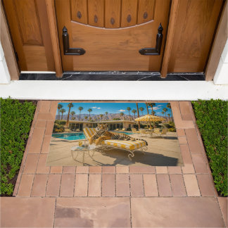 Palm Springs Poolside Tiger Welcome Doormat