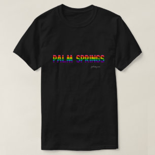 Palm Springs Pride T-shirt   Rainbow Flag
