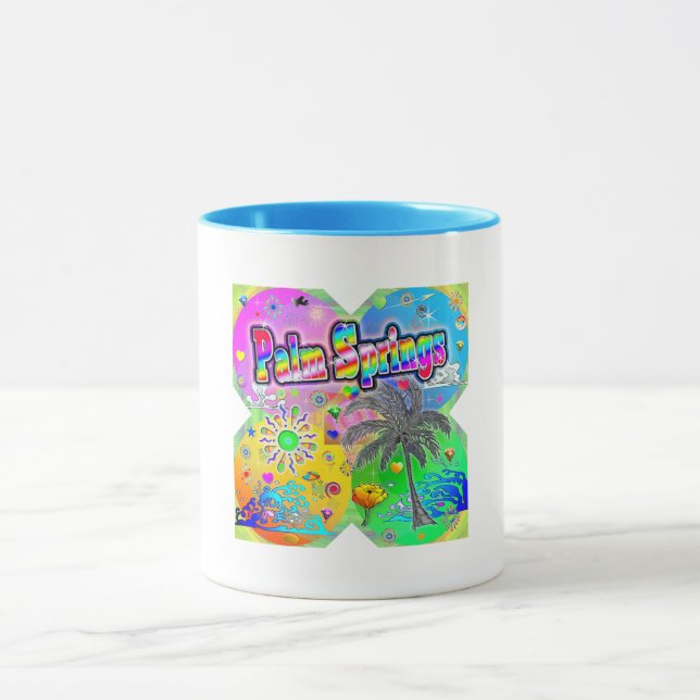 Palm Springs Quadro Seasons Mug (Center)